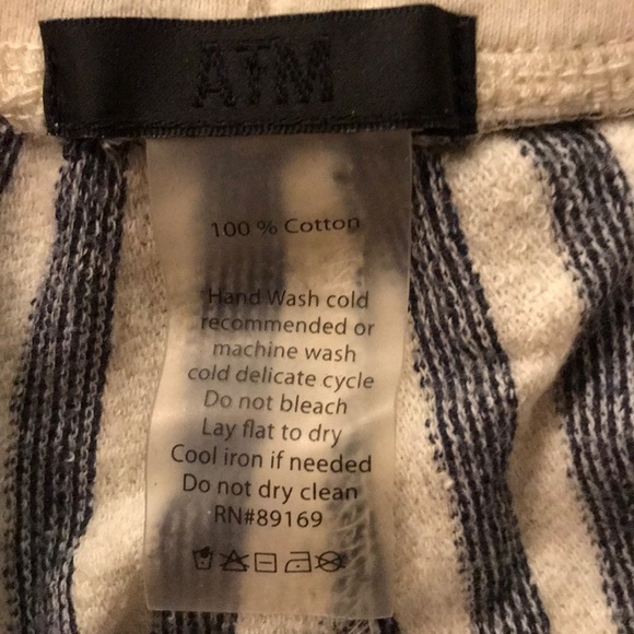 French terry striped shorts from ATM - Picture 2 of 3